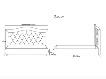 Кровать Димакс Эридан Кварц с подъемным механизмом