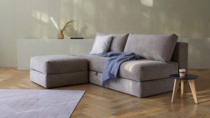 Диван Фиеста Мебель Джелонг Лайт с оттоманкой велюр Vivaldi 11 темно-зеленый