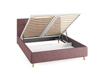 Кровать Сонум Bella Рогожка Мокко (с подъемным механизмом) 90х190