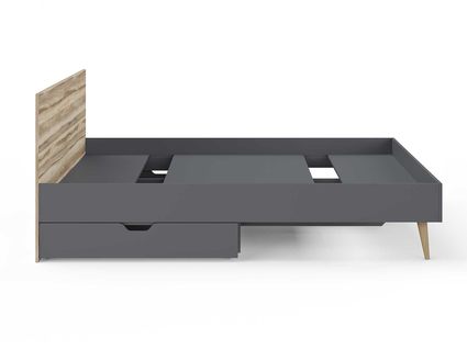 Кровать Сонум Ines Ясень ориноко + графит 80х200