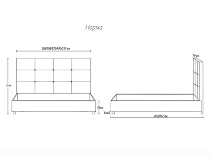 Кровать Димакс Норма Агат