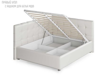 Кровать Nuvola Sabina угловая Velutto 14 (с подъемным механизмом) 90х190