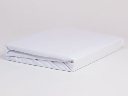 Простыня German Grass Jersey White Grass на резинке 160х200