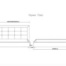 Кровать Димакс Норма + Крем 120х200